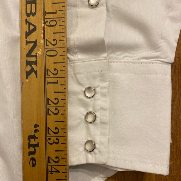 VTG Kenny Rogers Western Collection Karman Pearl Snap Shirt Long Tails Men’s M - Picture 12 of 13